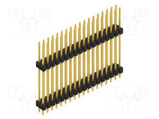 Connector: pin strips; pin header; male; PIN: 36; 2.54mm; THT; 2x18