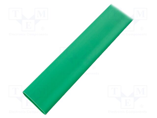 Heat shrink sleeve; glueless; 2: 1; 25.4mm; L: 1m; green