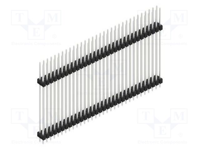 Connector: pin strips; pin header; male; PIN: 64; 2.54mm; THT; 2x32