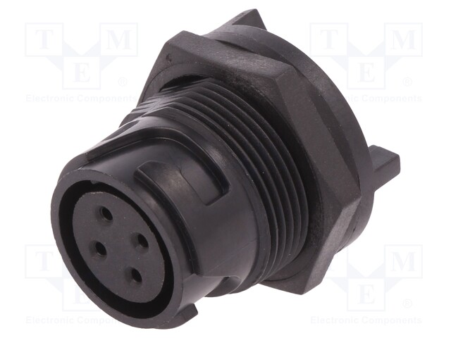 Connector: circular; socket; female; PIN: 4; Buccaneer 4000; THT