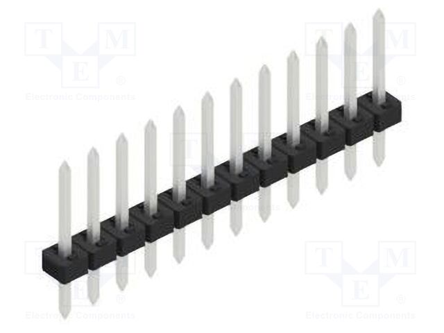 Connector: pin strips; pin header; male; PIN: 12; 2mm; THT; 1x12