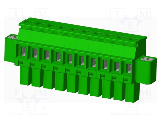 Connector: pluggable terminal block; plug; female; angled 90°