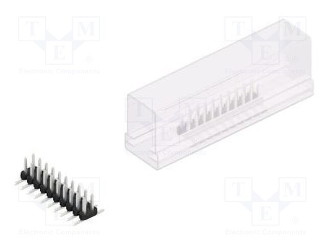 Connector: pin strips; pin header; male; PIN: 20; 2mm; SMT; 2x10