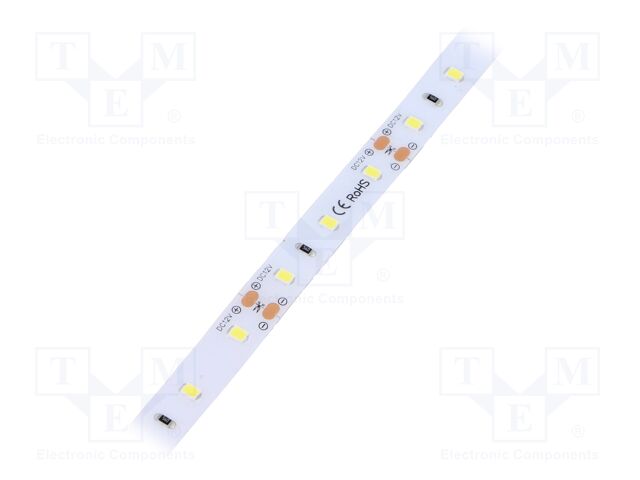 LED tape; white cold; 2835; 12V; LED/m: 60; 10mm; IP64; 12W/m