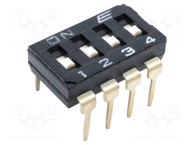 Switch: DIP-SWITCH; OFF-ON; 0.1A/50VDC; Pos: 2; -20÷85°C; THT; KAE