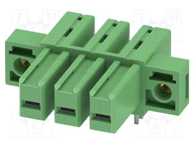 PCB headers, nominal cross section: 6 mm?, color: green, nom