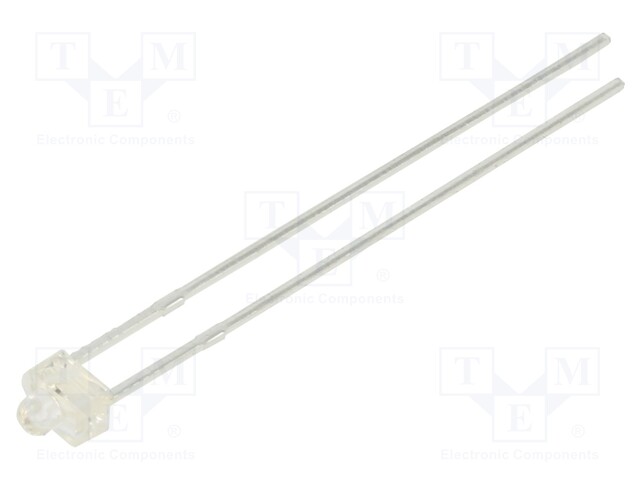 LED; 1.8mm; red; 1300÷1900mcd; 30°; 1.95÷2.5V; Front: convex