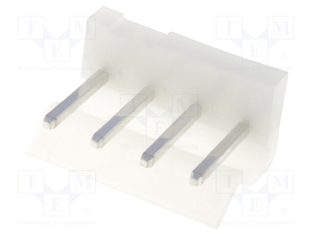 Socket; wire-board; male; 5.08mm; PIN: 4; THT; 250V; tinned; -25÷85°C
