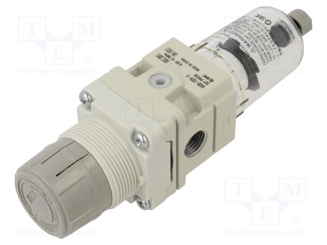 Compressed air regulator; G 1/4"; inside; 850l/min; 5um; -5÷60°C