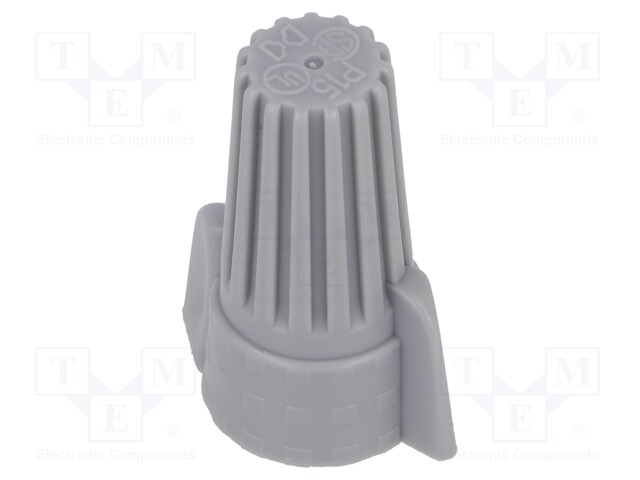 Close end; Twist Splice; 18AWG÷8AWG; screwed; grey; max.105°C