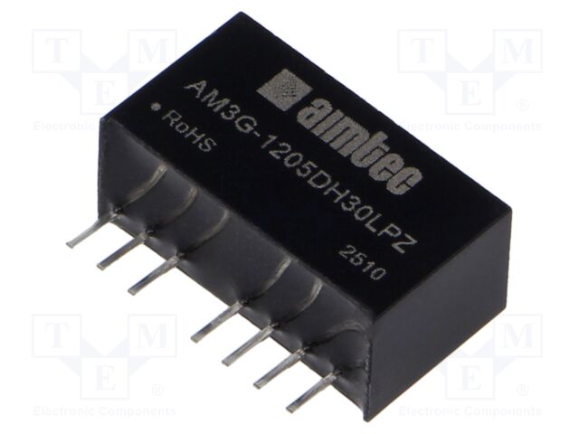 Converter: DC/DC; 3W; Uin: 9÷18V; Uout: 5VDC; Uout2: -5VDC; SIP8; THT