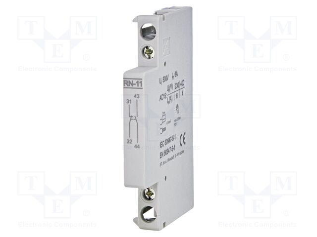 Auxiliary contacts; Series: R; Leads: screw terminals