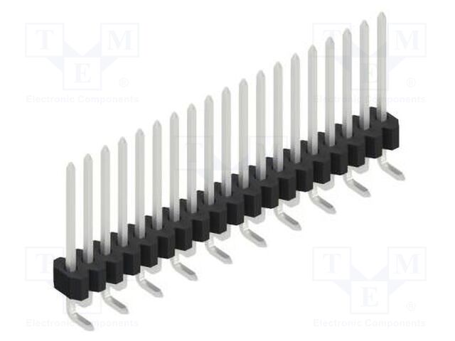 Connector: pin strips; pin header; male; PIN: 19; 1.27mm; SMT; 1x19
