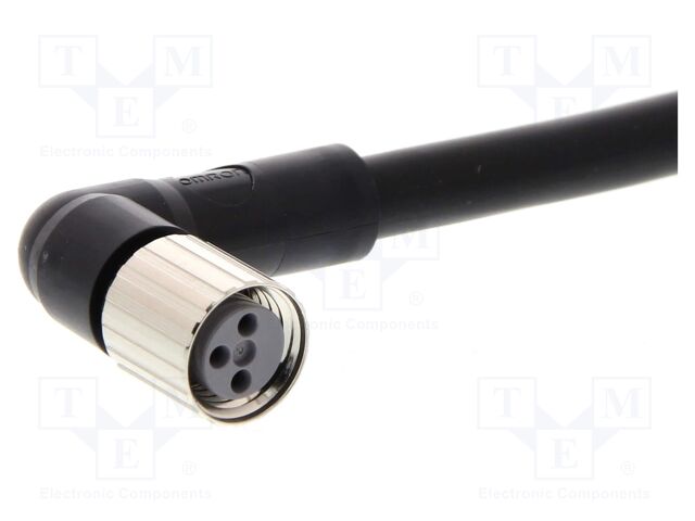 Connection lead; M8; PIN: 3; angled; 10m; PVC; female