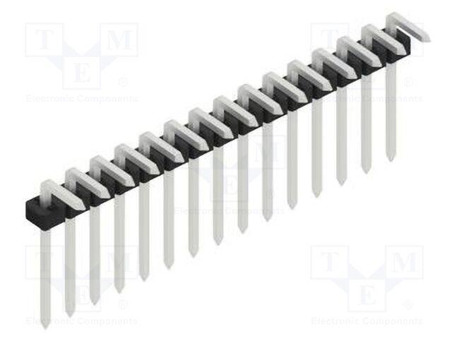 Connector: pin strips; pin header; male; PIN: 15; 2mm; THT; 1x15