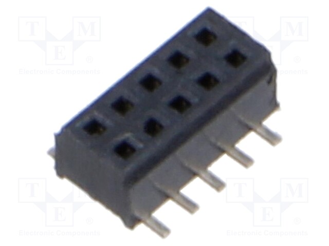 Connector: PCB to PCB; female; PIN: 10; 1mm; CLM; gold flash; SMT