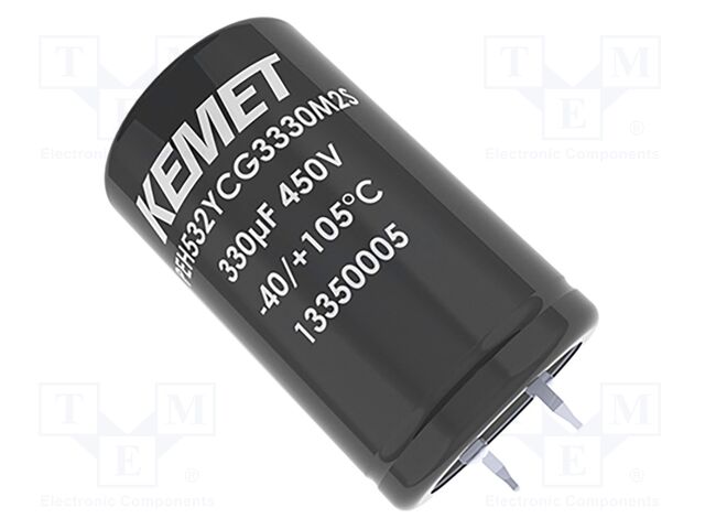 Capacitor: electrolytic; low ESR; THT; 100uF; 400VDC; 22x30mm; ±20%
