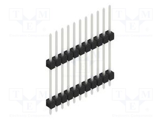 Connector: pin strips; pin header; male; PIN: 11; 2.54mm; THT; 1x11