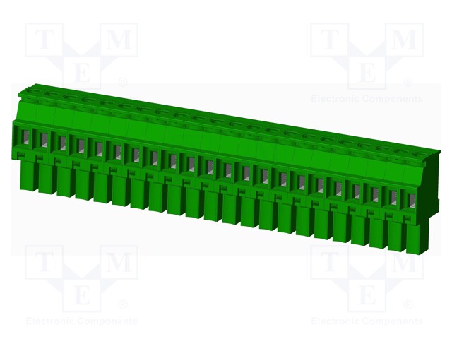 Connector: pluggable terminal block; plug; female; angled 90°