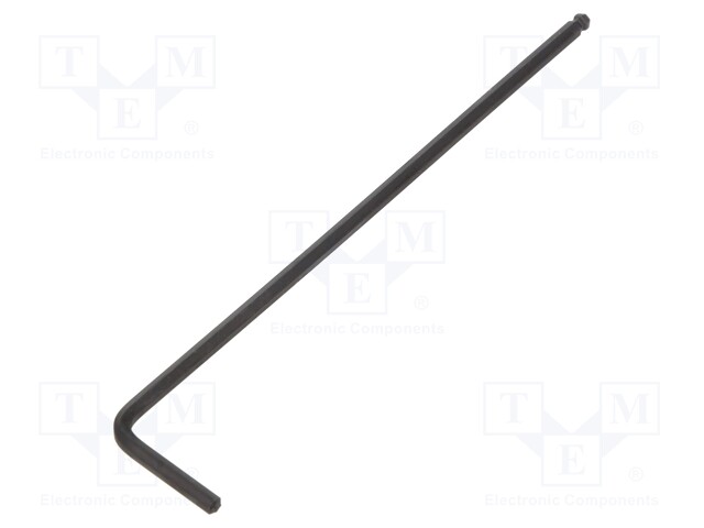 Key; hexagon keys,spherical; HEX 3/32"; Overall len: 101mm