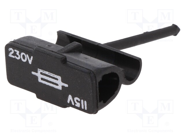 Fuse drawer; IEC 60320; 1x fuse; fuse: 5x20mm,not included