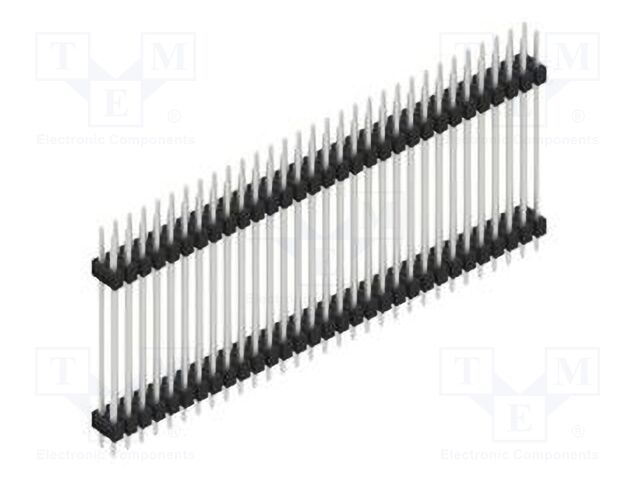 Connector: pin strips; pin header; male; PIN: 62; 2.54mm; THT; 2x31
