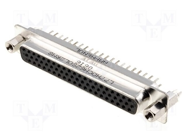 D-Sub HD; PIN: 62; socket; female; with threaded screw; straight