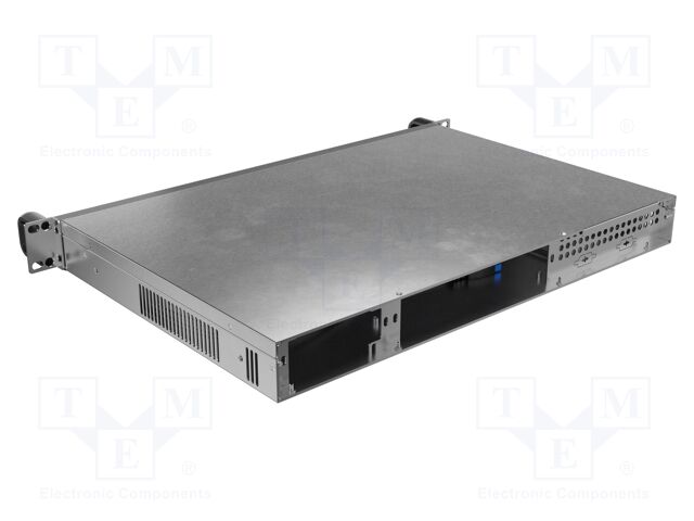 Enclosure: ITX server; Standard: 19"; 1U; black; Z: 430mm; X: 300mm
