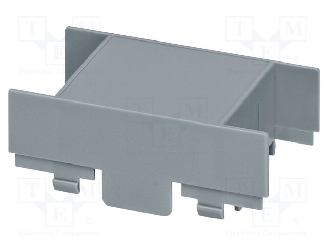 Upper housing; grey; UL94V-0; EG 45; polycarbonate; X: 45mm; Y: 75mm