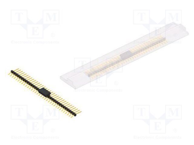 Connector: pin strips; pin header; male; PIN: 34; 2mm; SMT; 1x34