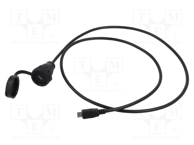 Adapter cable; USB B micro plug,USB B micro socket; 1310; IP67