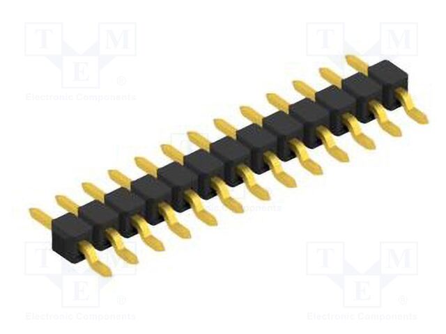 Connector: pin strips; pin header; male; PIN: 13; 2.54mm; SMT; 1x13