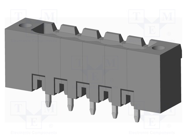 Connector: pluggable terminal block; socket; male; on PCBs