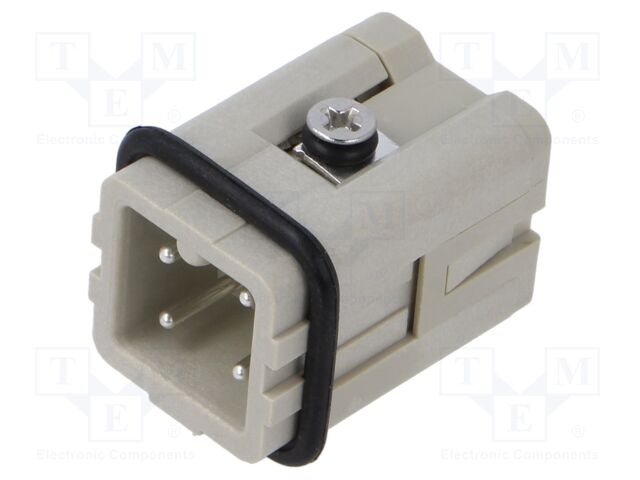 Connector: HDC; contact insert; male; EPIC H-A; PIN: 4; 3+PE; 10A