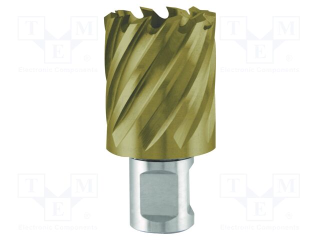 Drill bit; core; Ø: 16mm; L: 63mm; high speed steel; weldon; 3/4"
