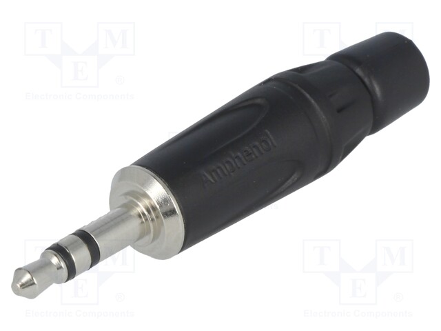 Plug; Jack 3,5mm; male; stereo; straight; for cable; soldering