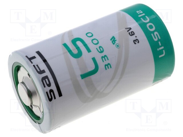 Battery: lithium; 3.6V; D; Ø33.5x61.5mm; 17000mAh