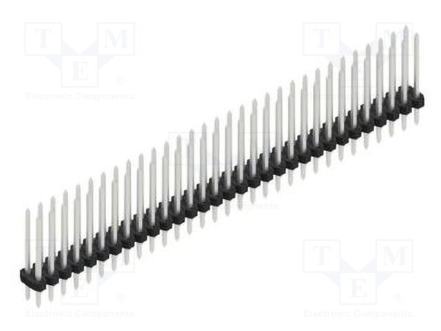 Connector: pin strips; pin header; male; PIN: 62; 2mm; THT; 2x31