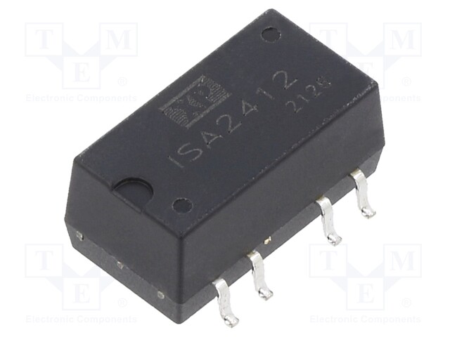 Isolated Board Mount DC/DC Converter, 1.5kV Isolation, ITE, 2 Output, 1 W, 12 V, 42 mA, -12 V