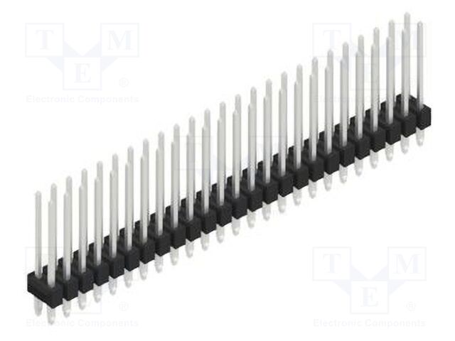Connector: pin strips; pin header; male; PIN: 50; 2.54mm; THT; 2x25