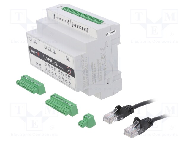 Digital input; Number of ports: 1; 10÷24VDC; DIN; LAN; IN: 16