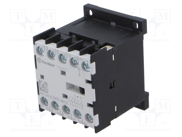Contactor: 4-pole; for DIN rail mounting; 6K; IP20
