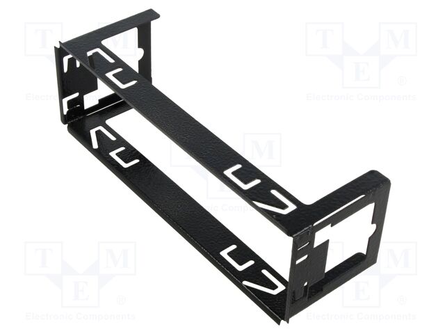 Universal mounting half frame; 1 DIN; Blaupunkt,Philips; black
