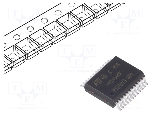 Driver; high-side; 700mA; Channels: 4; PowerSSO24; Package: tube