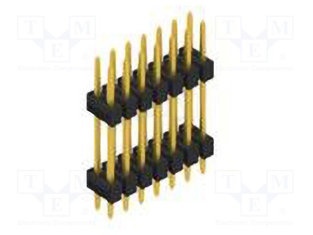 Connector: pin strips; pin header; male; PIN: 14; 2.54mm; THT; 2x7
