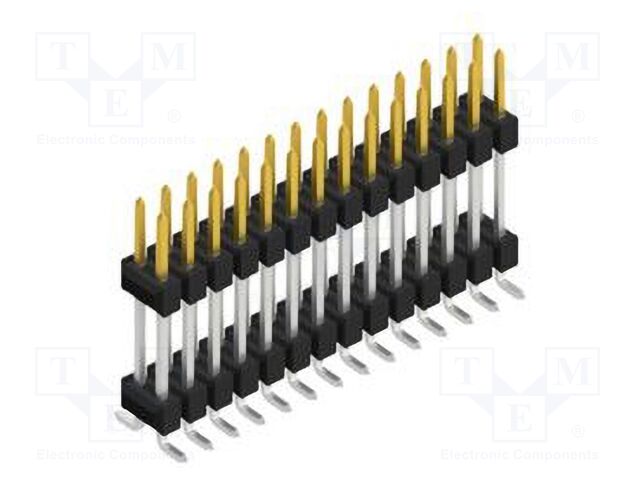 Connector: pin strips; pin header; male; PIN: 28; 2.54mm; SMT; 2x14