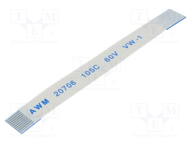 FFC cable; Cores: 10; Cable ph: 0.5mm; contacts on the same side