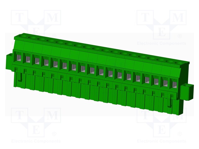Connector: pluggable terminal block; plug; female; angled 90°