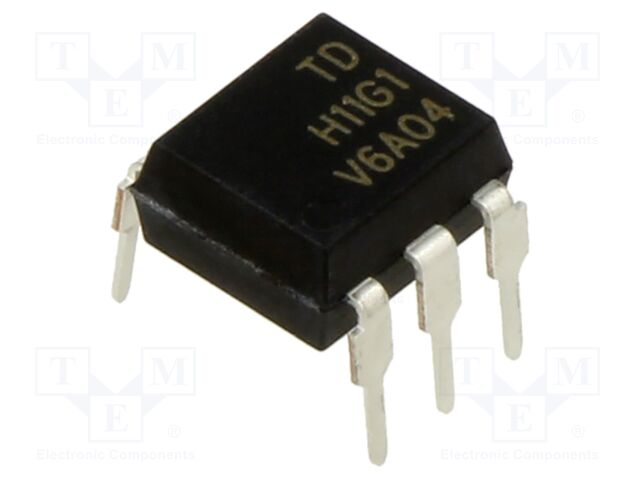 Optocoupler; THT; Ch: 1; OUT: Darlington; 5kV; DIP6; Colour: black