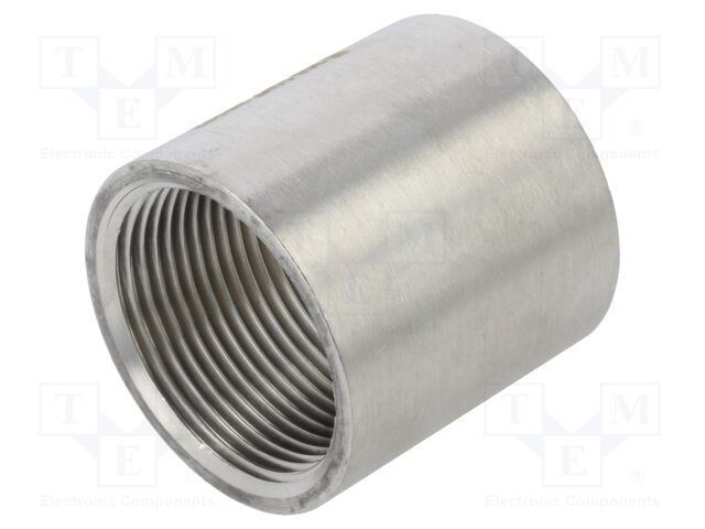 Long,round,female-female; max.10.5bar; 1.4408 stainless steel